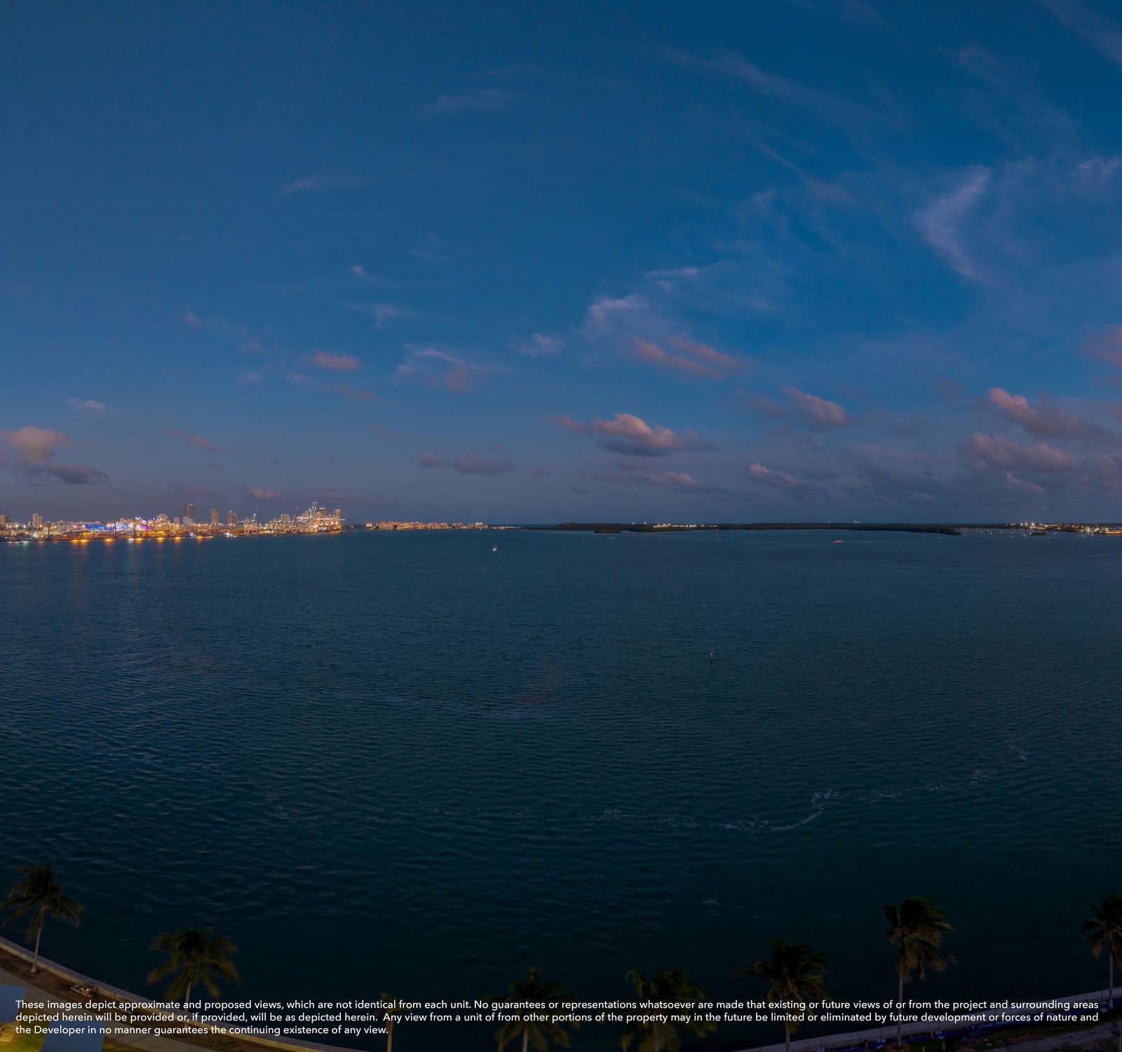 Floor 10 twilight view, South Tower residence