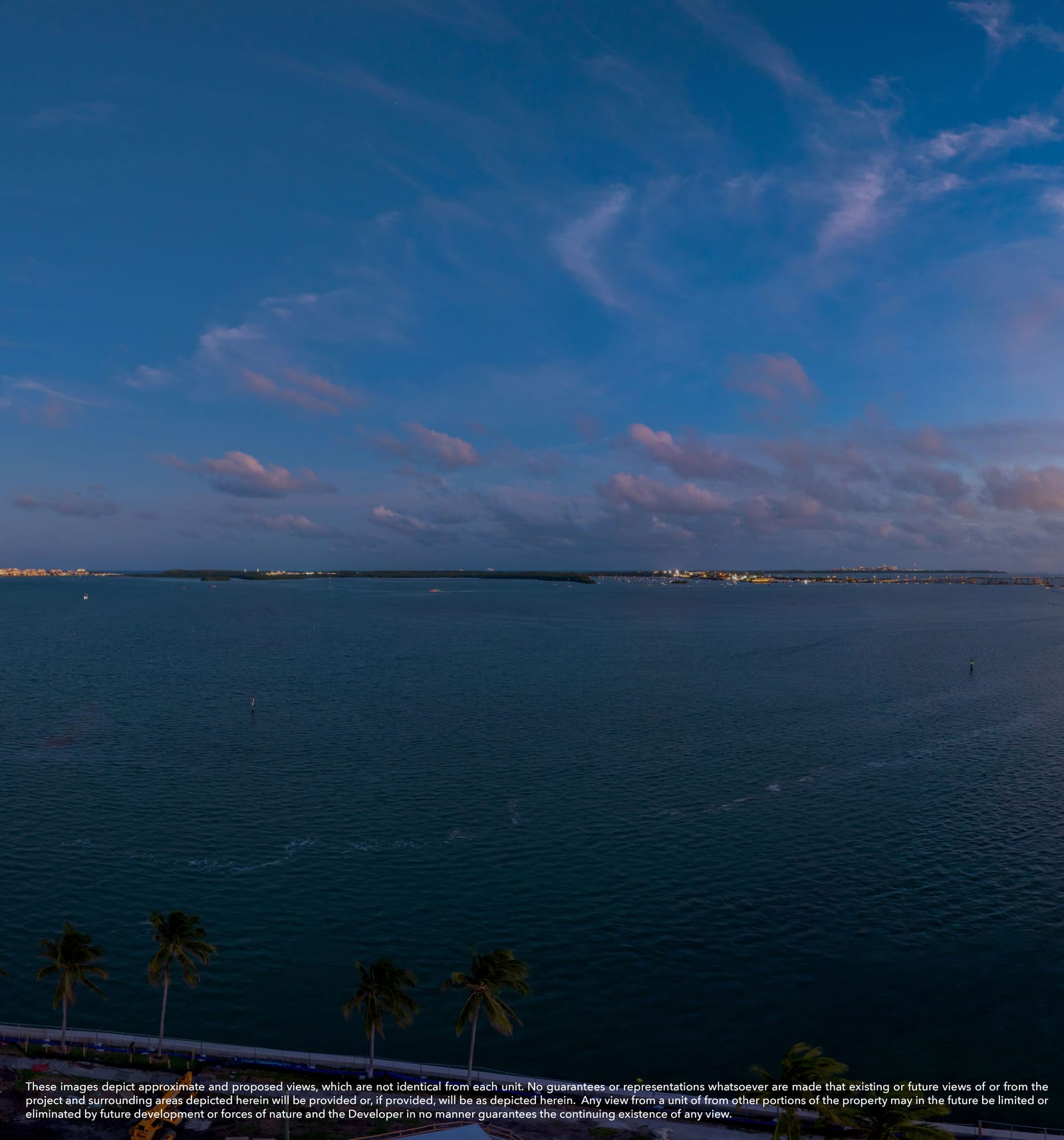 Floor 10 twilight view, South Tower residence