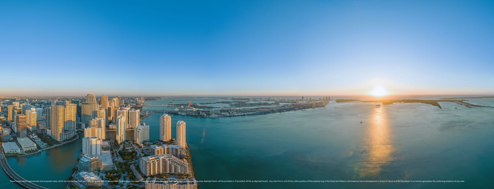 Floor 63 sunrise view, South Tower residence