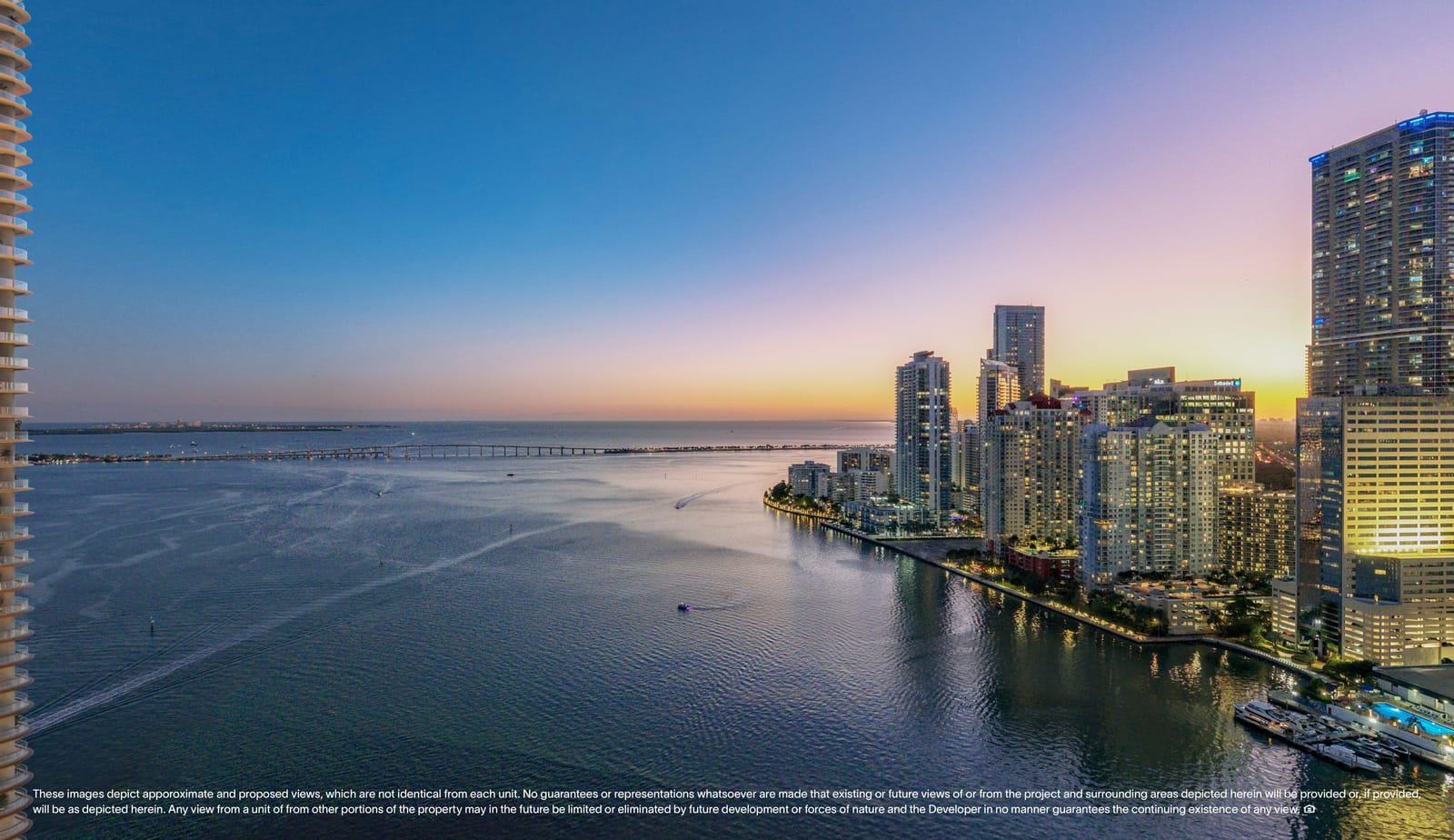 Floor 26 twilight view, North Tower Private Residence